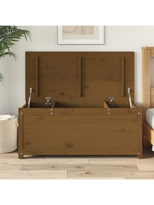 Úložný box medově hnědý 110 x 50 x 45,5 cm masivní borovice