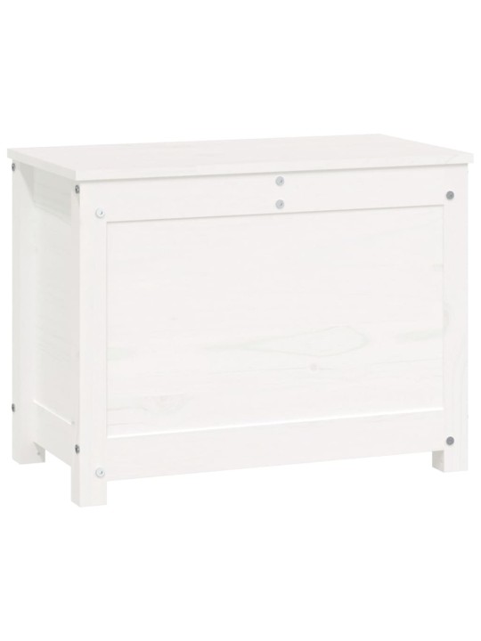 Úložný box bílá 60x32x45,5 cm masivní borové dřevo