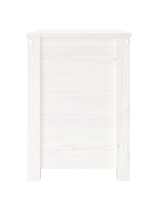 Úložný box bílá 60x32x45,5 cm masivní borové dřevo