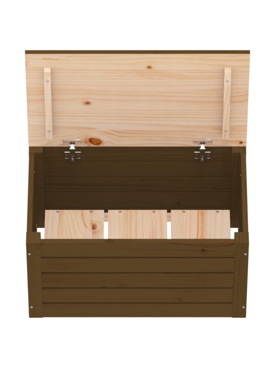 Úložný box medově hnědý 59,5x36,5x33 cm masivní borovice