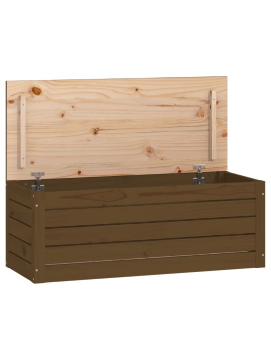Úložný box medově hnědý 89x36,5x33 cm masivní borovice