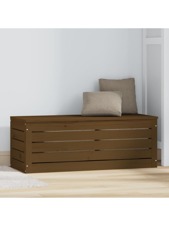 Úložný box medově hnědý 89x36,5x33 cm masivní borovice