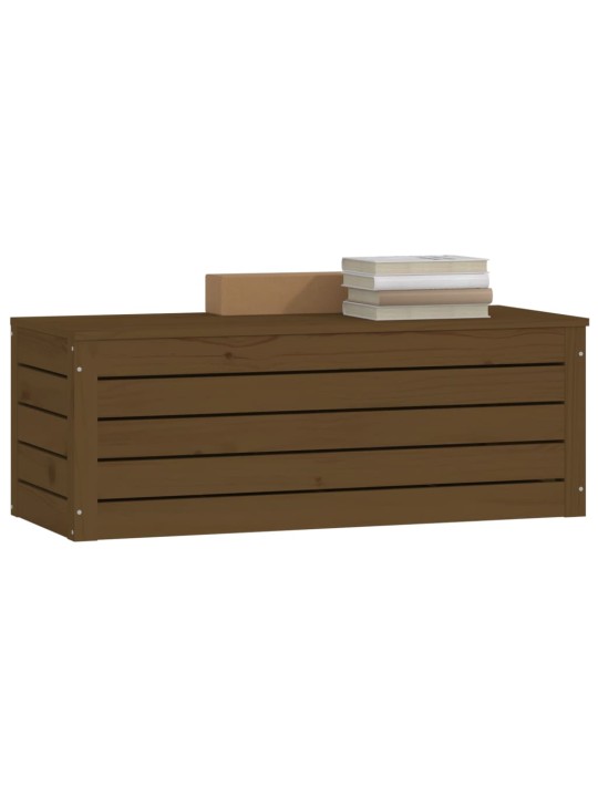 Úložný box medově hnědý 89x36,5x33 cm masivní borovice
