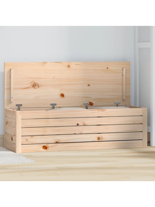 Úložný box 109x36,5x33 cm masivní borové dřevo