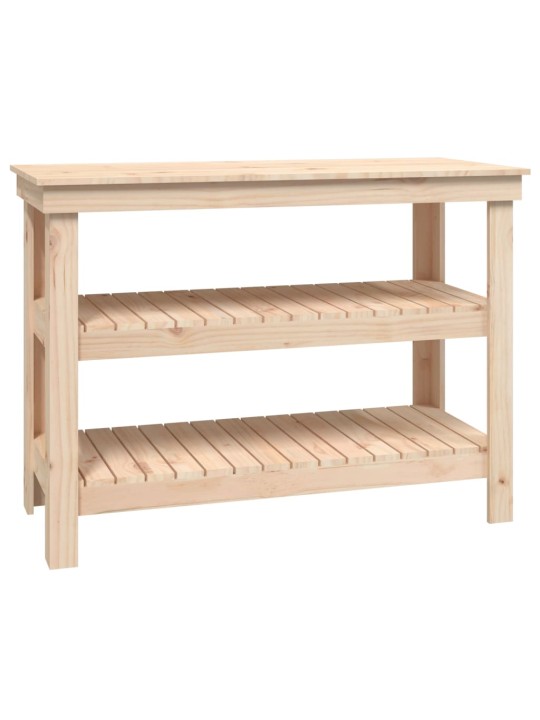 Dílenský stůl 110,5 x 50 x 80 cm masivní borové dřevo