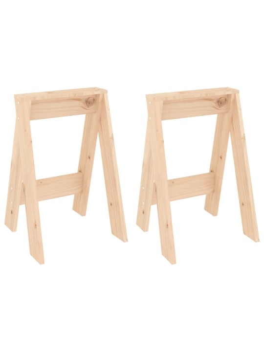 Stoličky 2 ks 40x40x60 cm masivní borové dřevo