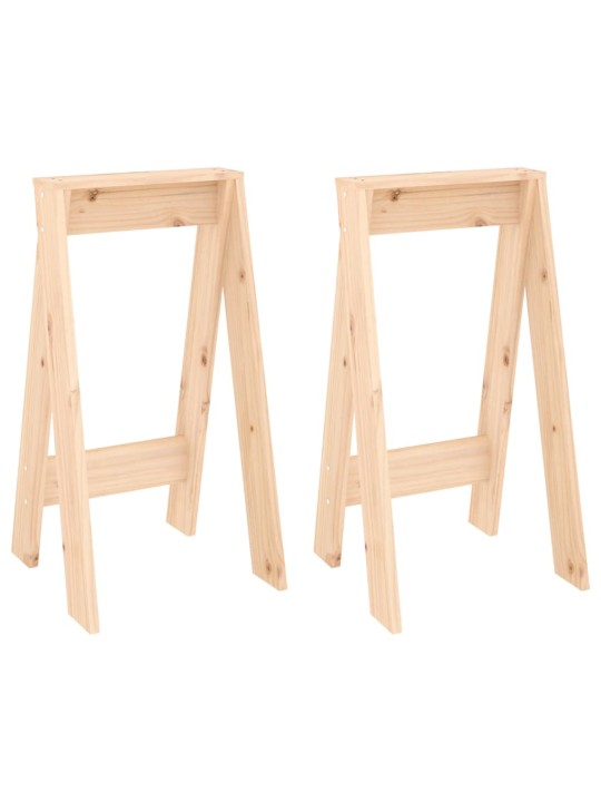 Stoličky 2 ks 40 x 40 x 75 cm masivní borové dřevo