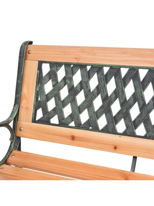 Zahradní lavice 116 cm litina a masivní jedlové dřevo