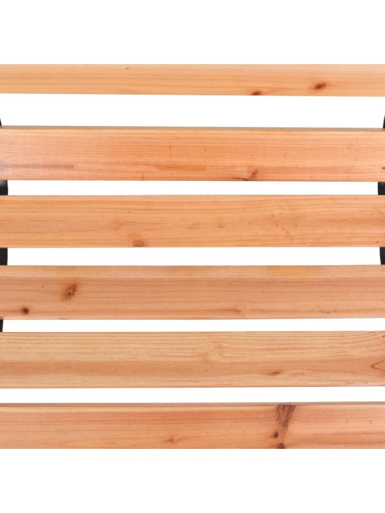 Zahradní lavice 116 cm litina a masivní jedlové dřevo