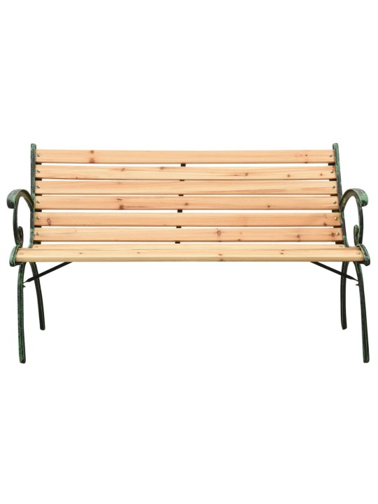 Zahradní lavice 116 cm litina a masivní jedlové dřevo