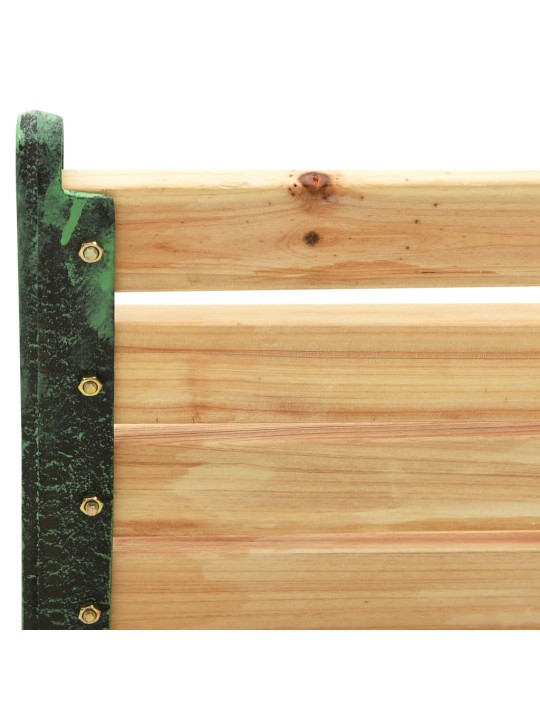 Zahradní lavice 116 cm litina a masivní jedlové dřevo