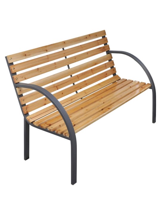 Zahradní lavice 112 cm masivní jedlové dřevo