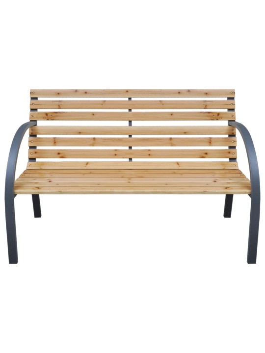 Zahradní lavice 112 cm masivní jedlové dřevo