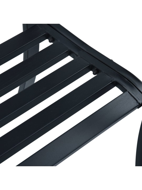 Zahradní lavice černá 120 cm ocel