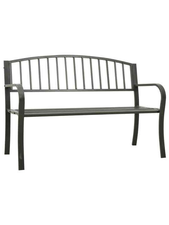 Zahradní lavice šedá 120 cm ocel