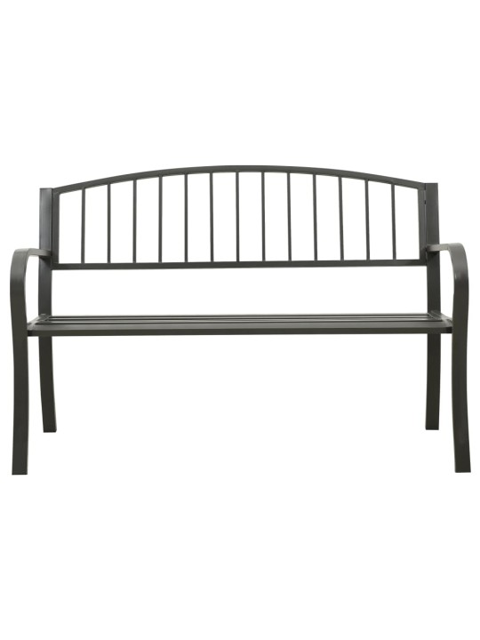 Zahradní lavice šedá 120 cm ocel