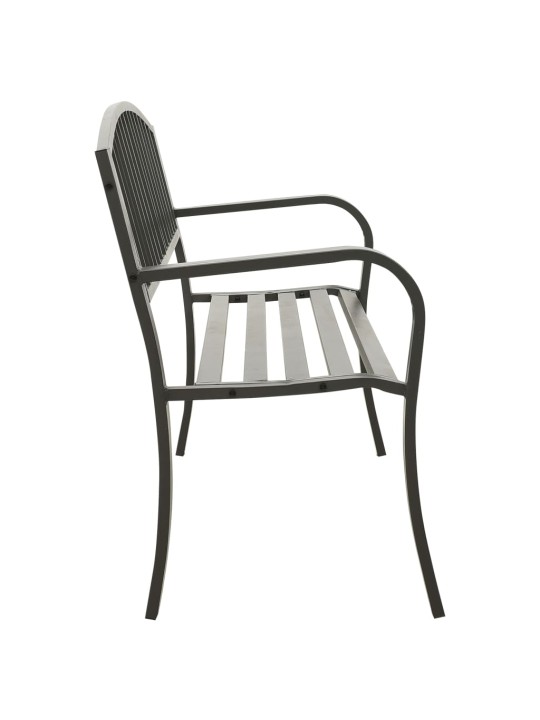Zahradní lavice šedá 120 cm ocel