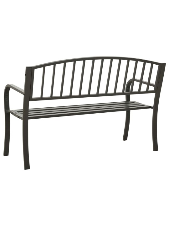 Zahradní lavice šedá 120 cm ocel