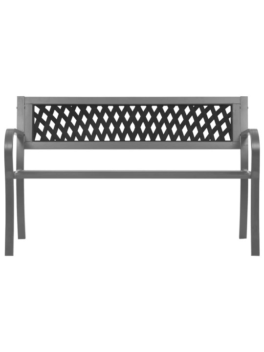 Zahradní lavice černá 120 cm ocel
