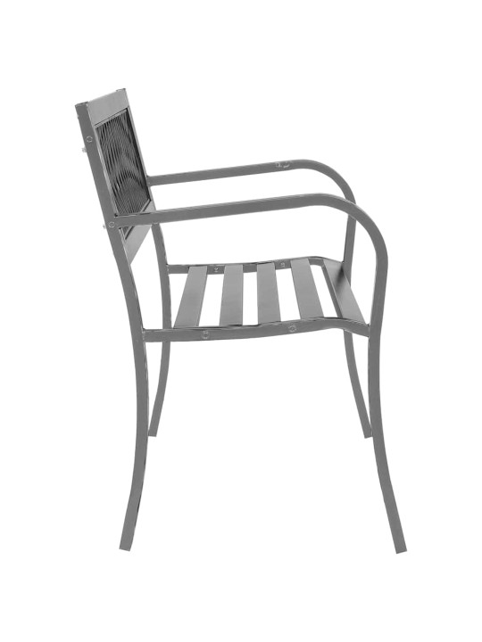 Zahradní lavice černá 120 cm ocel
