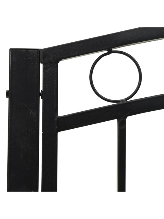 Zahradní lavice se stolkem černá 120 cm ocel
