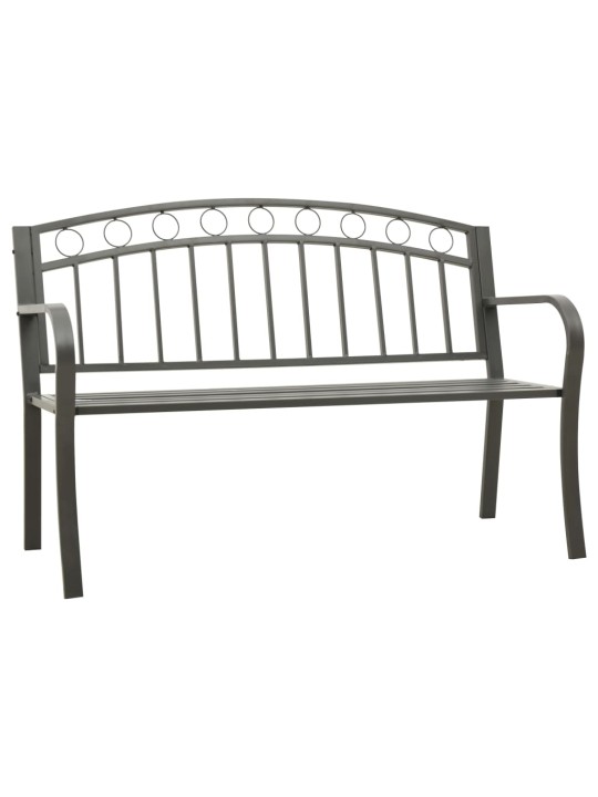 Zahradní lavice šedá 120 cm ocel