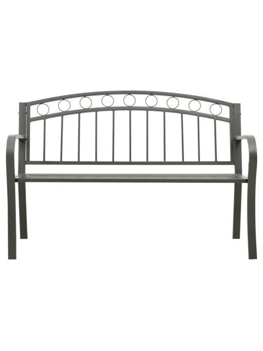 Zahradní lavice šedá 120 cm ocel
