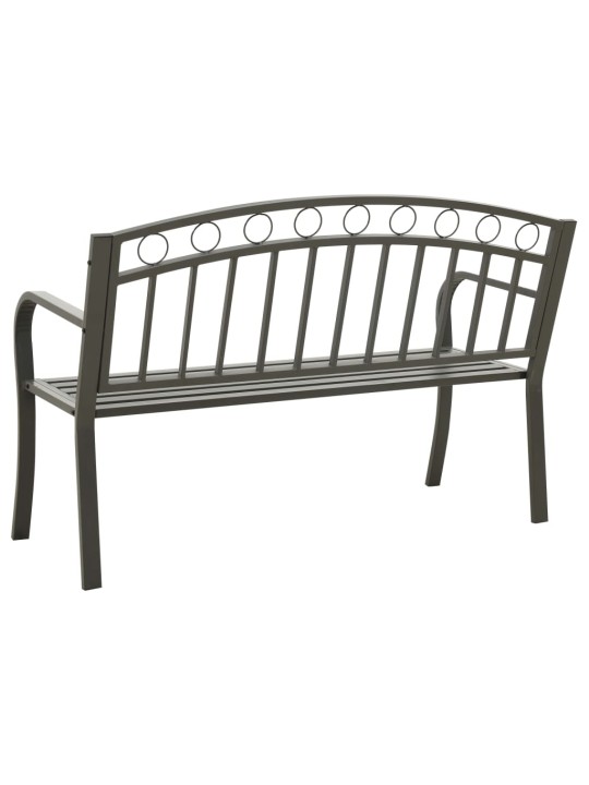 Zahradní lavice šedá 120 cm ocel