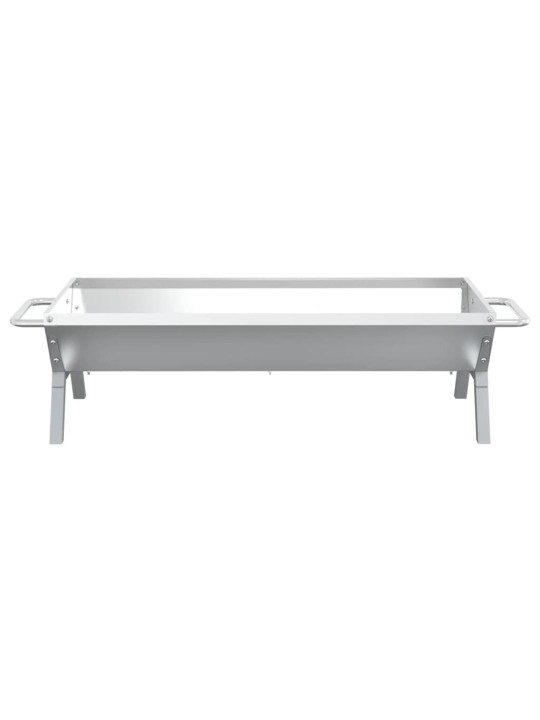 Grilovací zásobník na dřevěné uhlí 118x42x30,5 cm nerezová ocel
