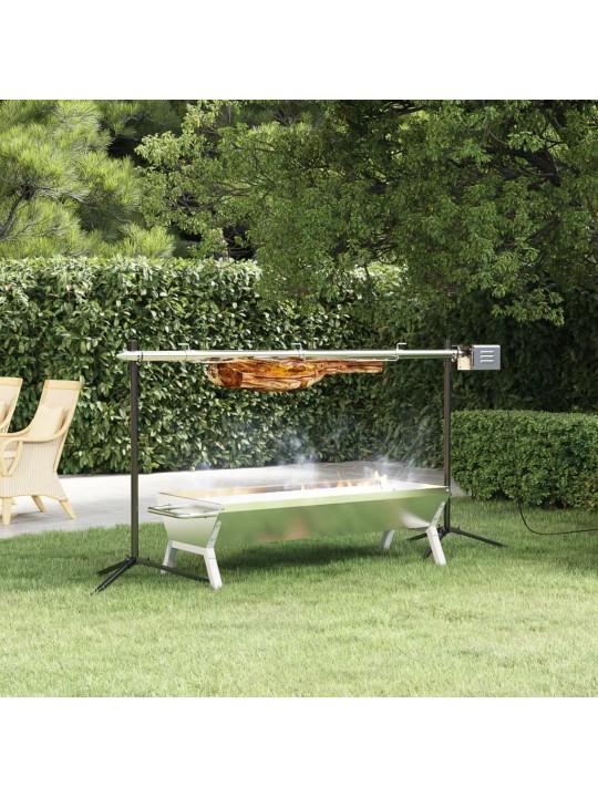 Automatický gril s motorem nerezová ocel 150 x 46,5 x 82,5 cm