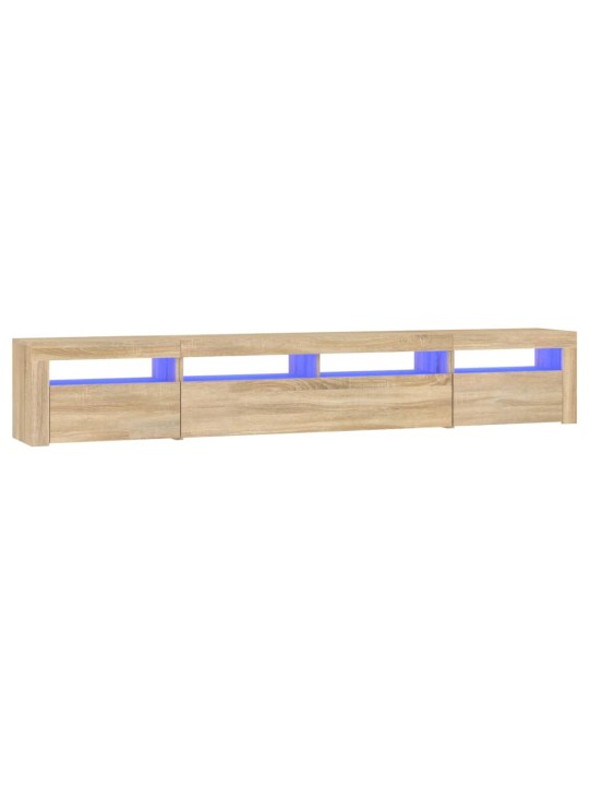 TV skříňka s LED osvětlením dub sonoma 240x35x40 cm