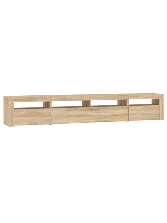 TV skříňka s LED osvětlením dub sonoma 240x35x40 cm
