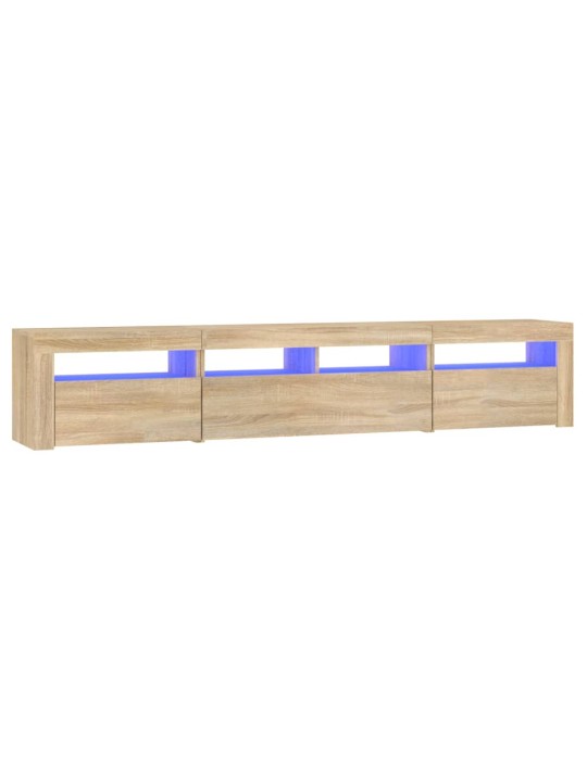 TV skříňka s LED osvětlením dub sonoma 210 x 35 x 40 cm