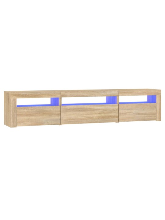 TV skříňka s LED osvětlením dub sonoma 195 x 35 x 40 cm