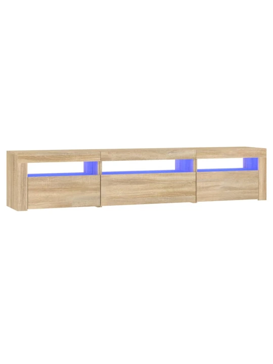 TV skříňka s LED osvětlením dub sonoma 195 x 35 x 40 cm