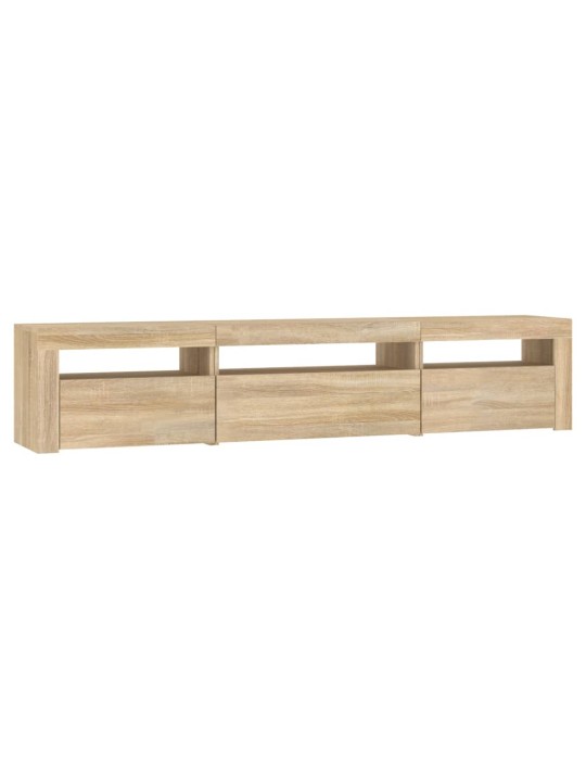 TV skříňka s LED osvětlením dub sonoma 195 x 35 x 40 cm