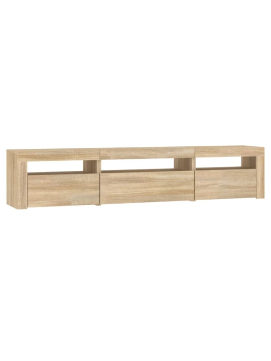 TV skříňka s LED osvětlením dub sonoma 195 x 35 x 40 cm
