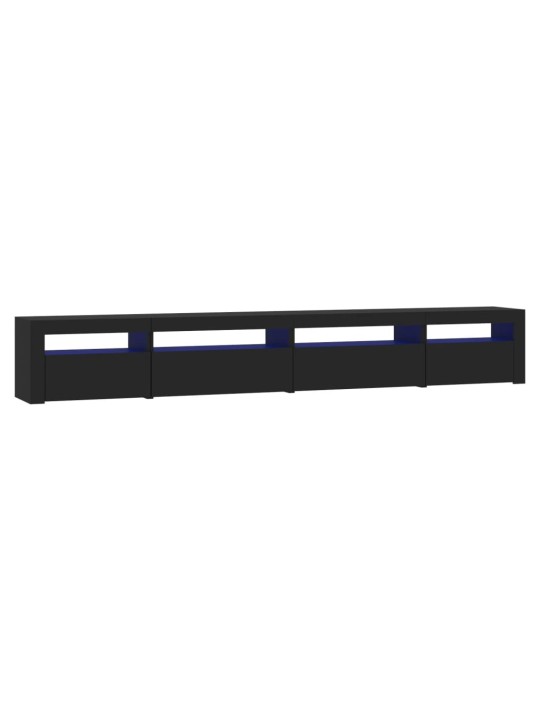 TV skříňka s LED osvětlením černá 270 x 35 x 40 cm