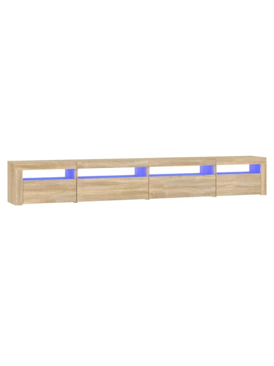TV skříňka s LED osvětlením dub sonoma 270 x 35 x 40 cm