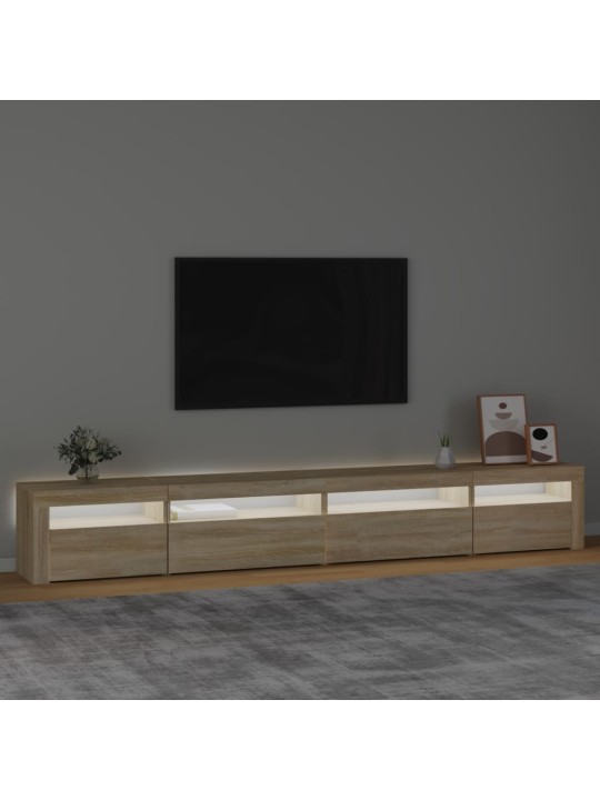 TV skříňka s LED osvětlením dub sonoma 270 x 35 x 40 cm