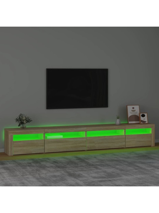 TV skříňka s LED osvětlením dub sonoma 270 x 35 x 40 cm