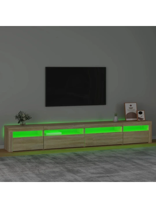 TV skříňka s LED osvětlením dub sonoma 270 x 35 x 40 cm