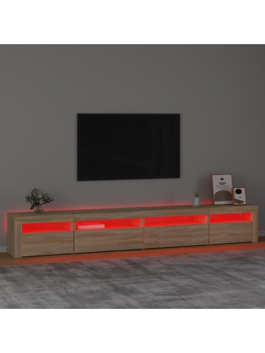 TV skříňka s LED osvětlením dub sonoma 270 x 35 x 40 cm