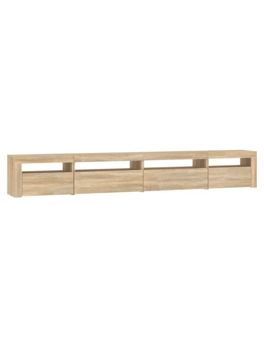 TV skříňka s LED osvětlením dub sonoma 270 x 35 x 40 cm