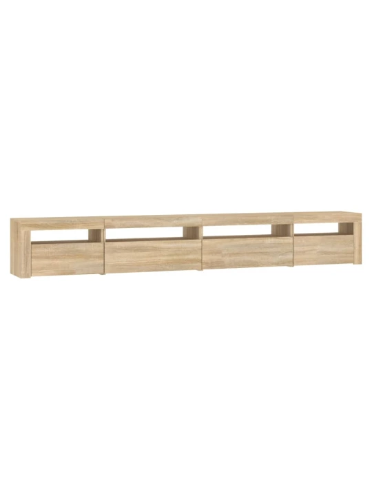 TV skříňka s LED osvětlením dub sonoma 270 x 35 x 40 cm