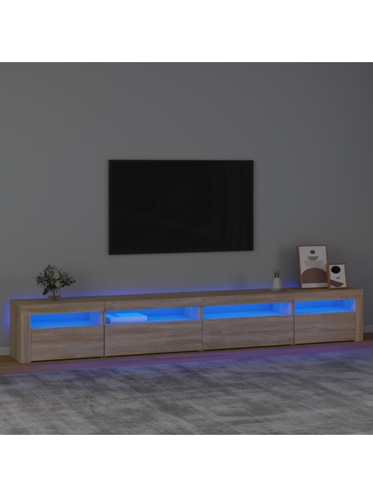 TV skříňka s LED osvětlením dub sonoma 270 x 35 x 40 cm