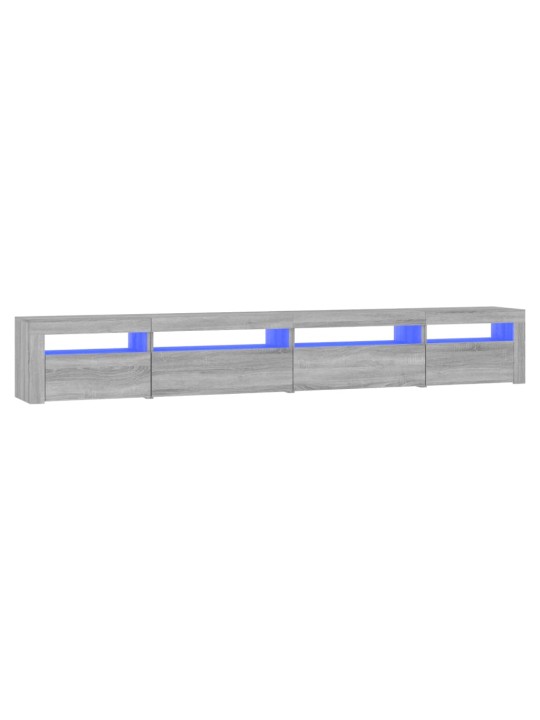 TV skříňka s LED osvětlením šedá sonoma 270 x 35 x 40 cm