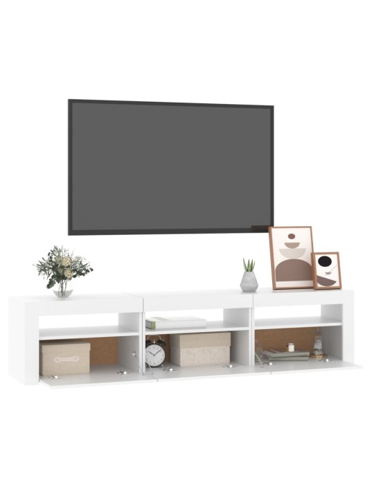 Tv skříňka s led osvětlením bílá 180 x 35 x 40 cm