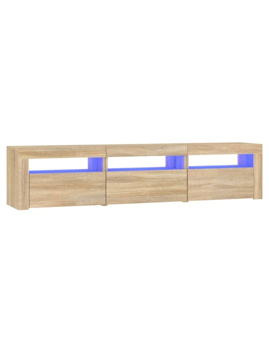 TV skříňka s LED osvětlením dub sonoma 180x35x40 cm