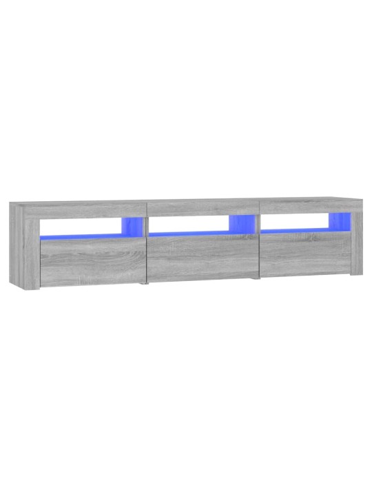 Tv skříňka s led osvětlením šedá sonoma 180x35x40 cm